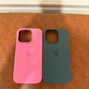 Apple iPhone Case Duo - Pink and Dark Green
